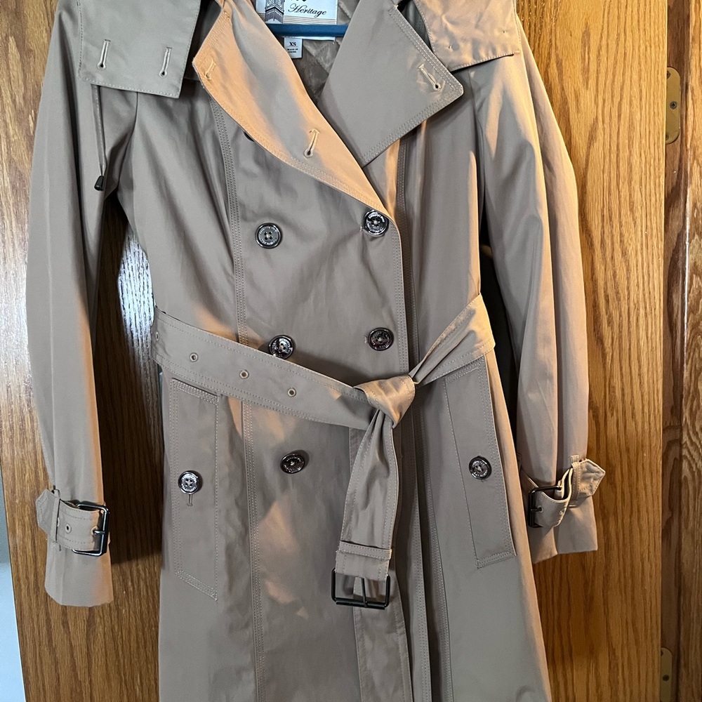 London Fog double breasted trench coat